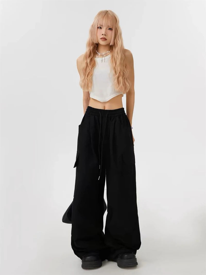 Pantalón ancho mujer estiló urbano N.L.S