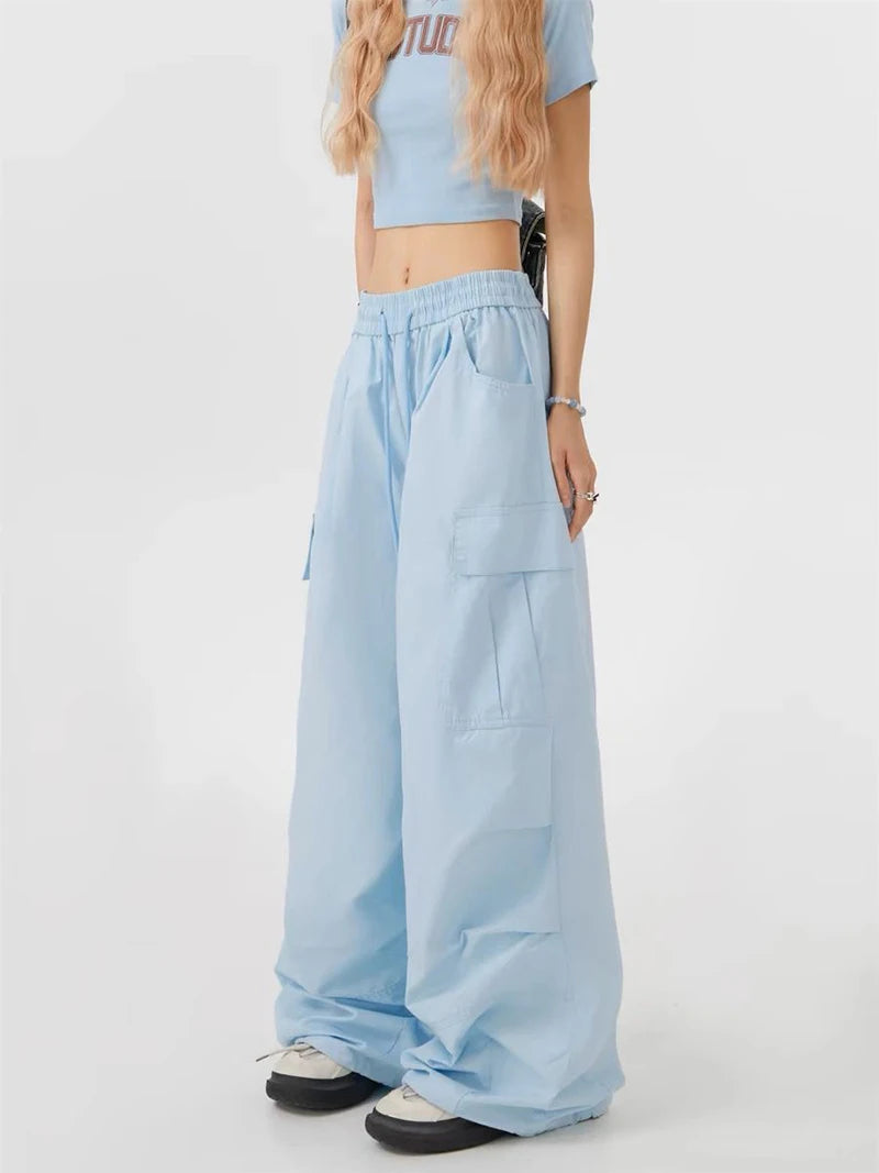 Pantalón ancho mujer estiló urbano N.L.S