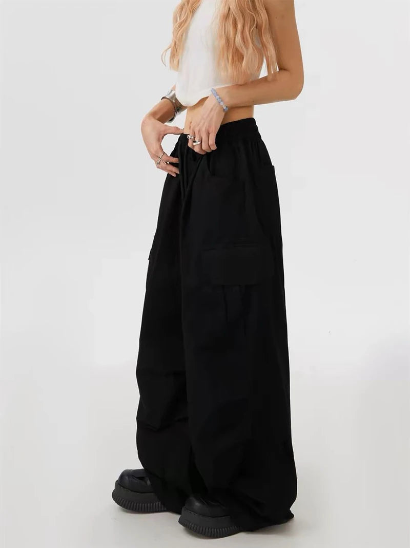 Pantalón ancho mujer estiló urbano N.L.S
