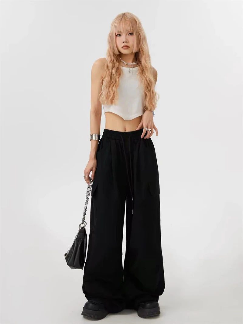 Pantalón ancho mujer estiló urbano N.L.S