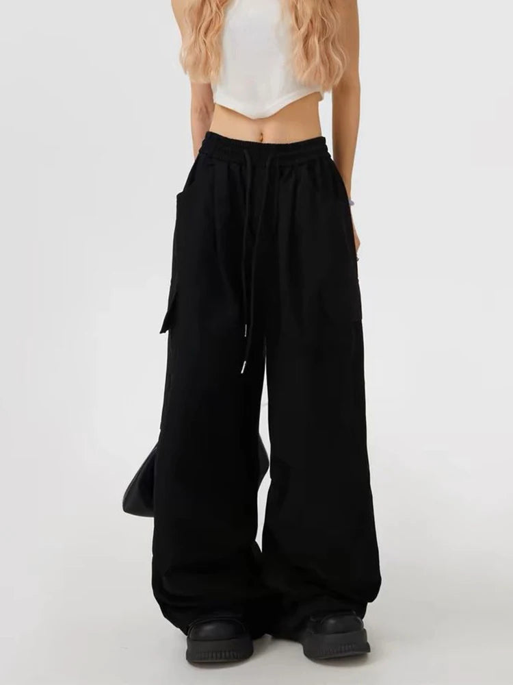 Pantalón ancho mujer estiló urbano N.L.S