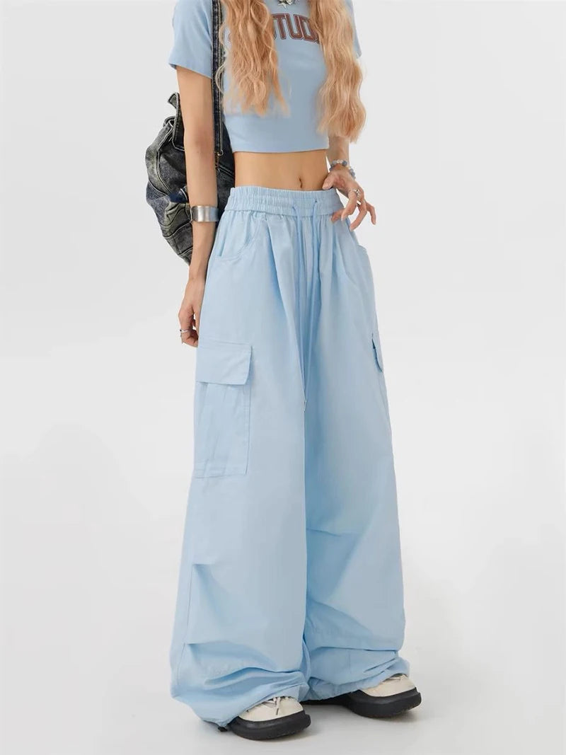 Pantalón ancho mujer estiló urbano N.L.S