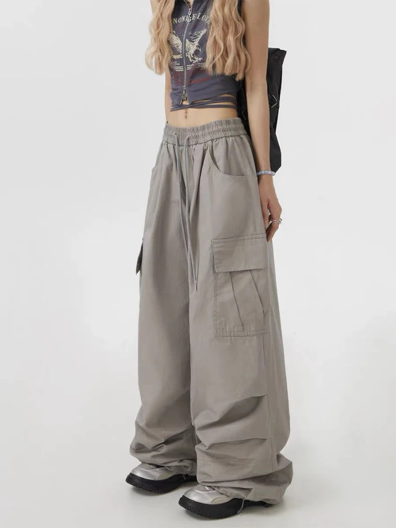 Pantalón ancho mujer estiló urbano N.L.S