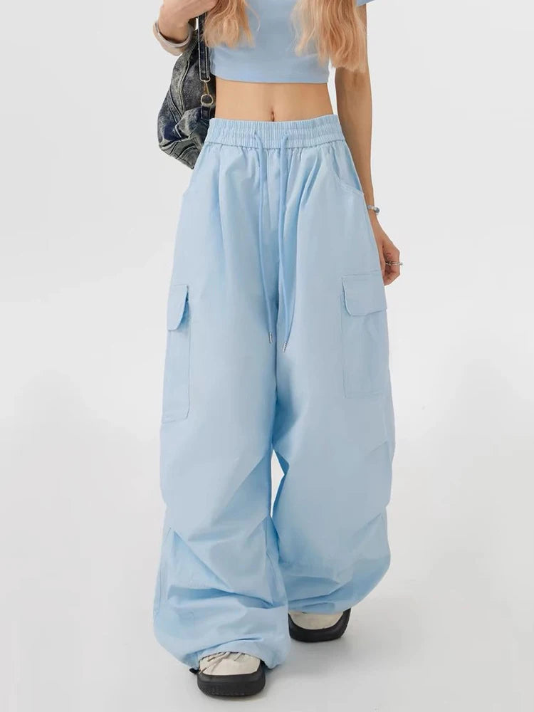 Pantalón ancho mujer estiló urbano N.L.S