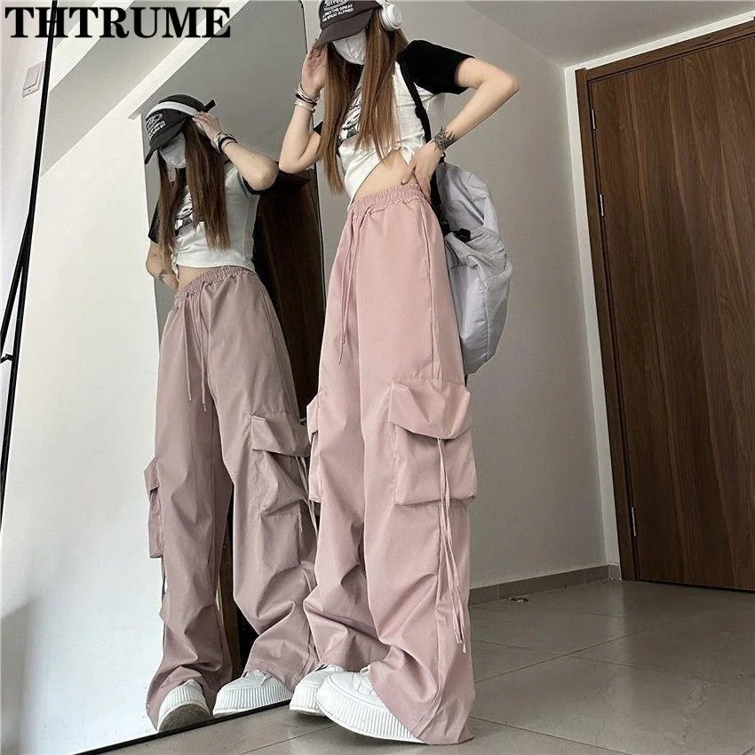 Pantalón ancho mujer estiló urbano N.LS