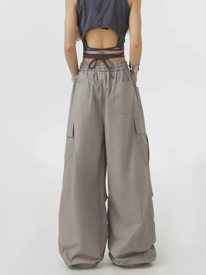 Pantalón ancho mujer estiló urbano N.L.S