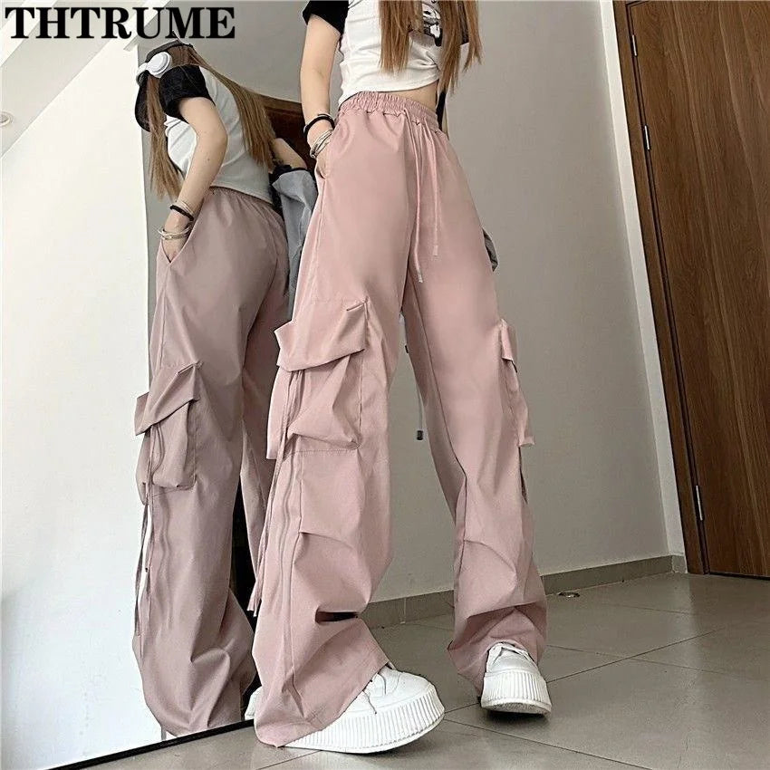 Pantalón ancho mujer estiló urbano N.LS