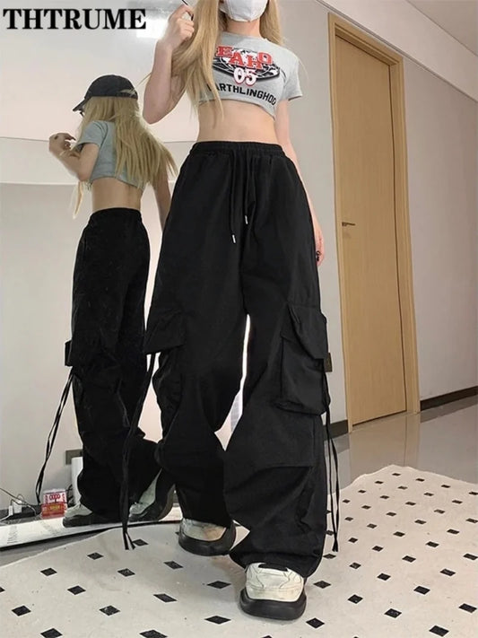 Pantalón ancho mujer estiló urbano N.LS