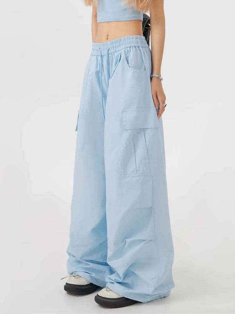 Pantalón ancho mujer estiló urbano N.L.S
