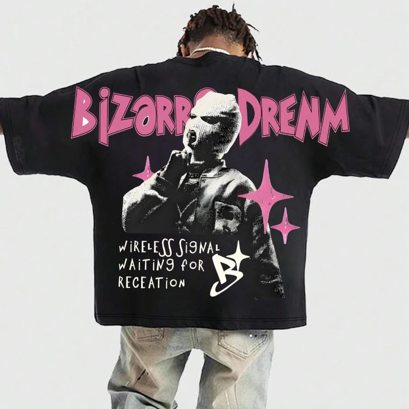 Camiseta Unisex street hip hop N.L.S
Men Retro Graphic Streetwear Pattern Printing T-shirts
